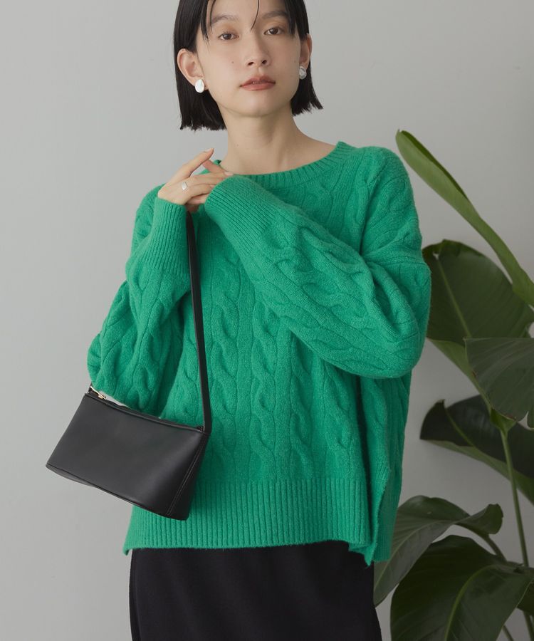 AMERICAN HOLIC「ミドルゲージケーブルニットプルオーバー」|ニット・セーター|