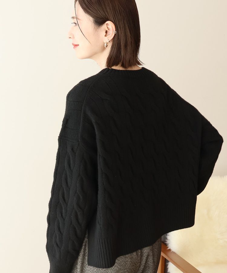 AMERICAN HOLIC「ミドルゲージケーブルニットプルオーバー」|ニット・セーター|