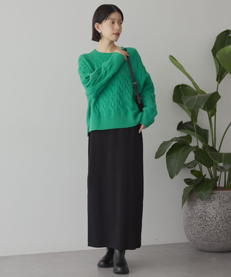 AMERICAN HOLIC「ミドルゲージケーブルニットプルオーバー」|ニット・セーター|