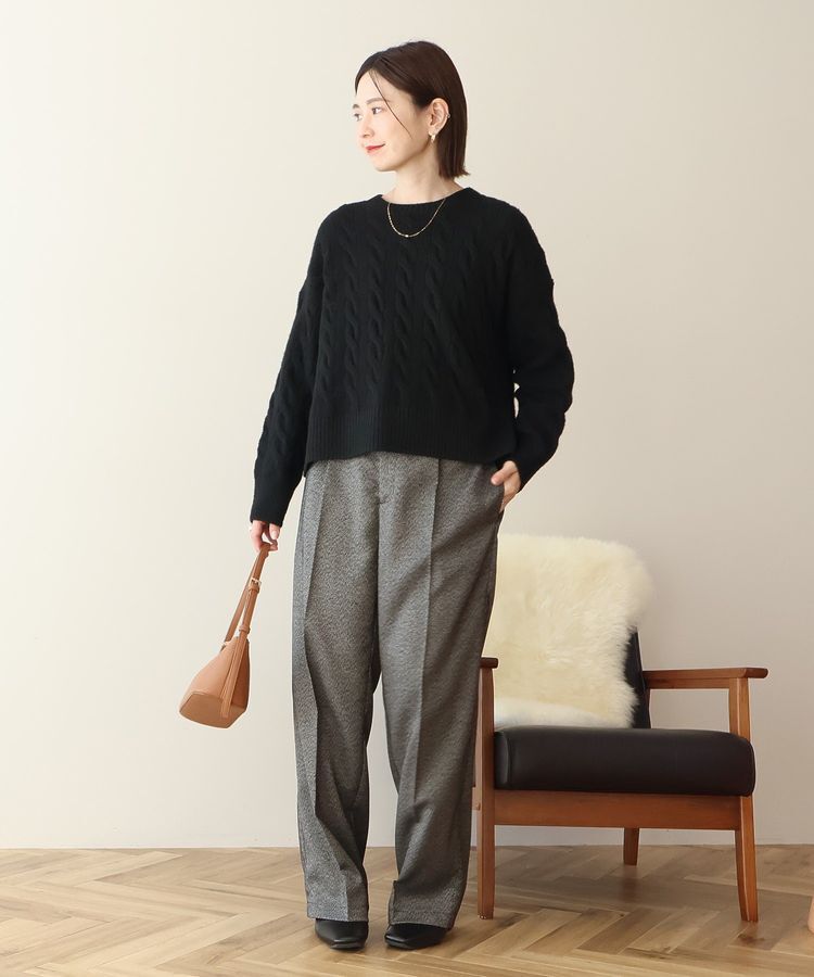 AMERICAN HOLIC「ミドルゲージケーブルニットプルオーバー」|ニット・セーター|