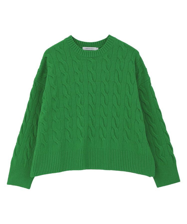 AMERICAN HOLIC「ミドルゲージケーブルニットプルオーバー」|ニット・セーター|