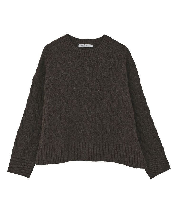 AMERICAN HOLIC「ミドルゲージケーブルニットプルオーバー」|ニット・セーター|