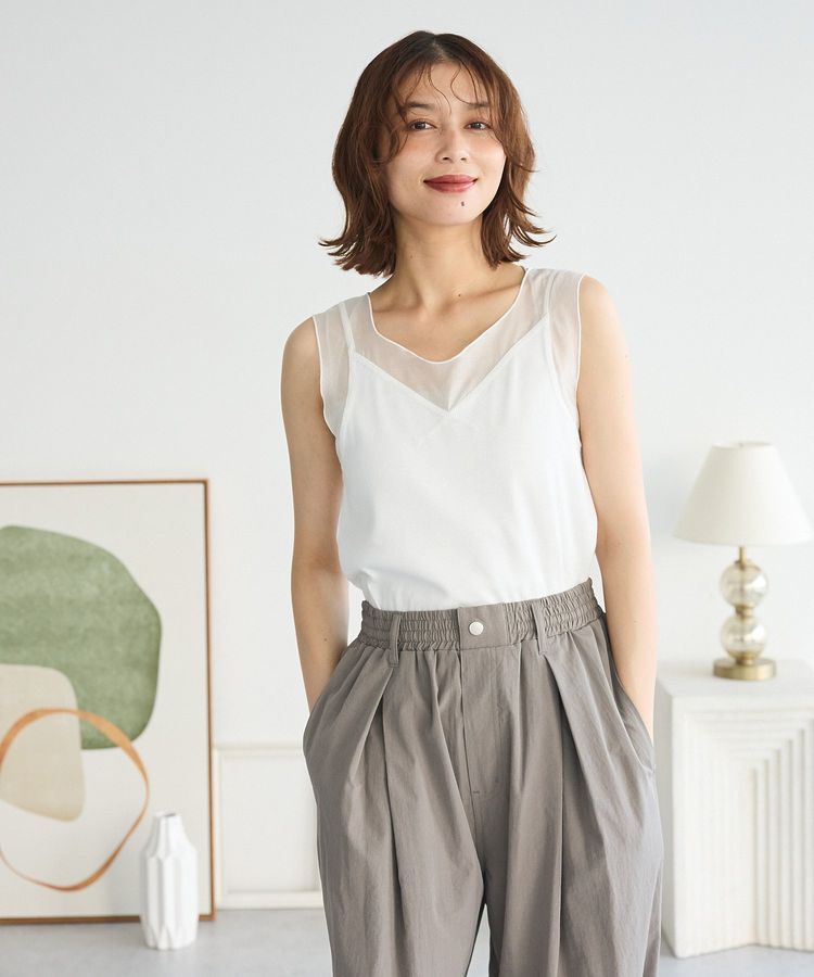 Green Parks「・SUGAR SPOON シアー切替タンクトップⅡ」|インナー|