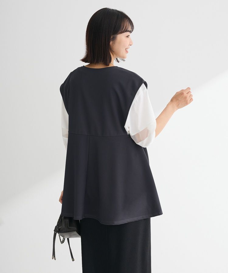 Green Parks「リップルフレアベスト」|ベスト・ジレ|