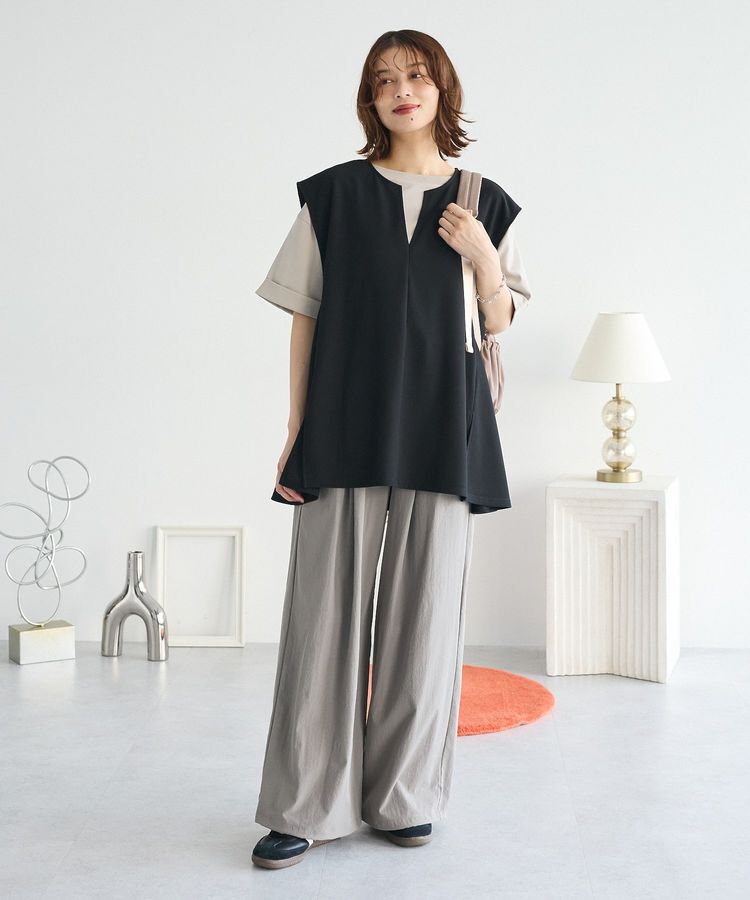 Green Parks「リップルフレアベスト」|ベスト・ジレ|