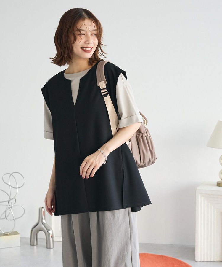 Green Parks「リップルフレアベスト」|ベスト・ジレ|