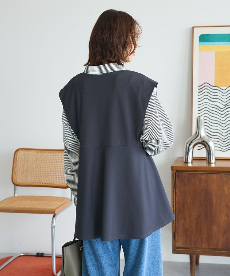 Green Parks「リップルフレアベスト」|ベスト・ジレ|