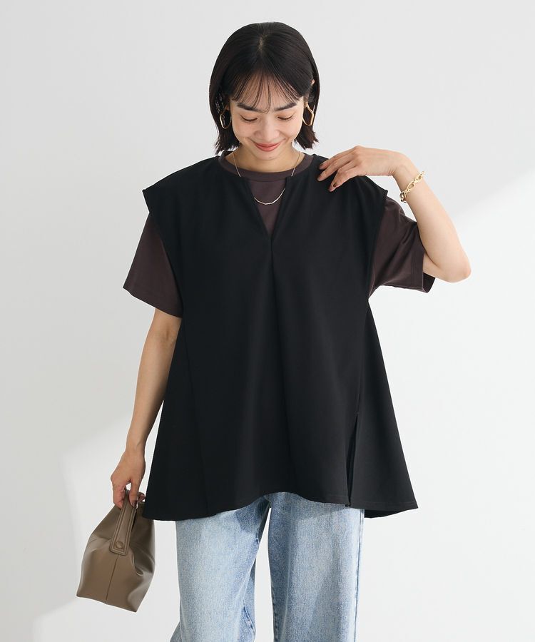 Green Parks「リップルフレアベスト」|ベスト・ジレ|