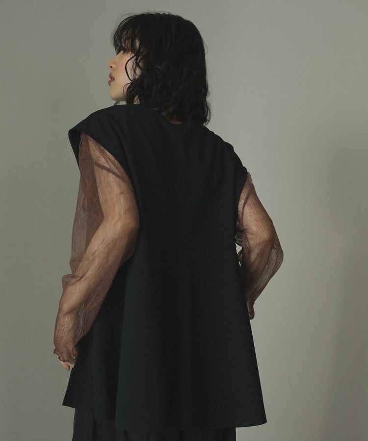 Green Parks「リップルフレアベスト」|ベスト・ジレ|