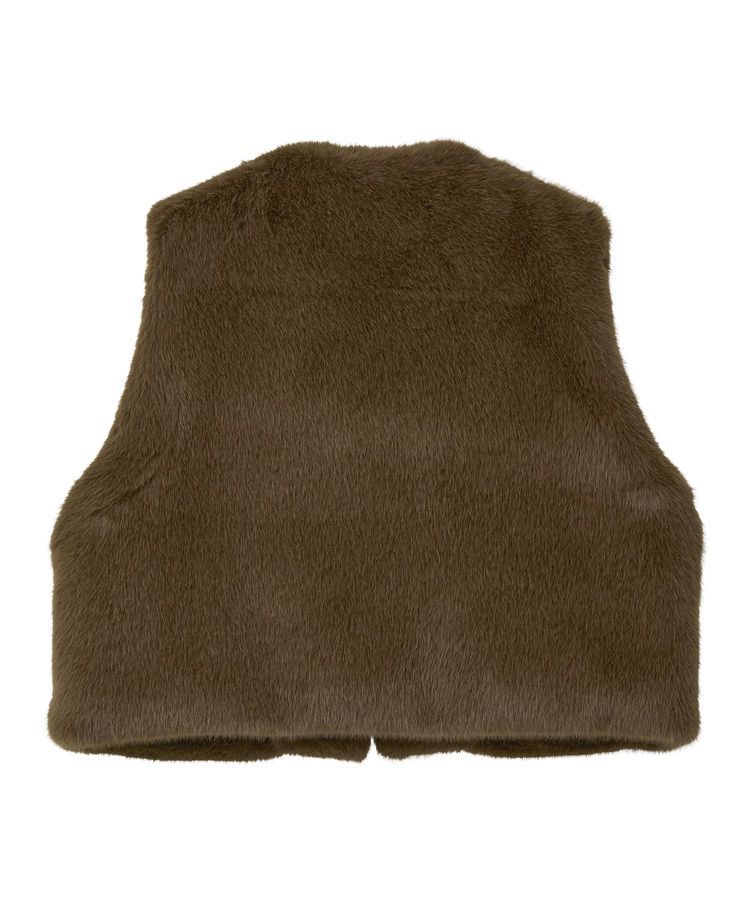 Green Parks「・ELENCARE DUE フォックス調ファーベスト」|ベスト・ジレ|