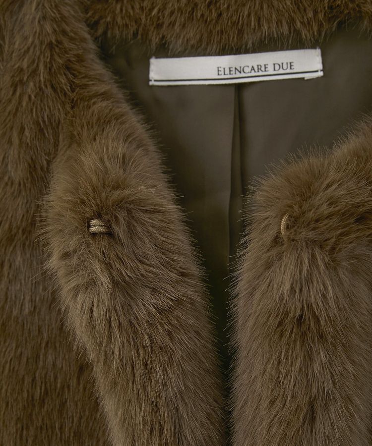 Green Parks「・ELENCARE DUE フォックス調ファーベスト」|ベスト・ジレ|