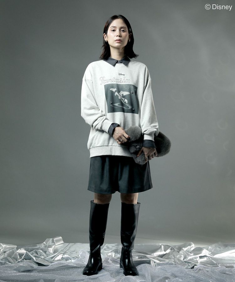 Green Parks「FANTASIA/モノクロフォトプリントスウェット」|スウェット・ジャージ|