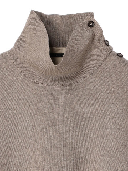 YECCA VECCA「シャツレイヤードニットベスト」|シャツ・ブラウス|