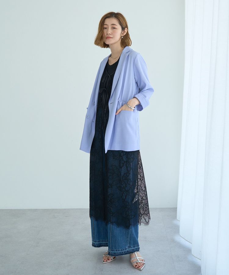 YECCA VECCA「【接触冷感】COOLシャツテーラードジャケット」|テーラードジャケット|