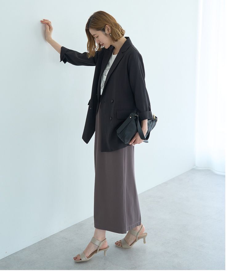 YECCA VECCA「【接触冷感】COOLシャツテーラードジャケット」|テーラードジャケット|