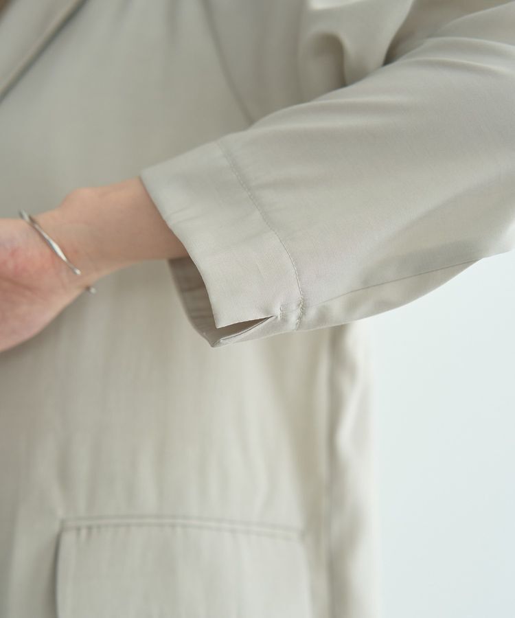 YECCA VECCA「【接触冷感】COOLシャツテーラードジャケット」|テーラードジャケット|