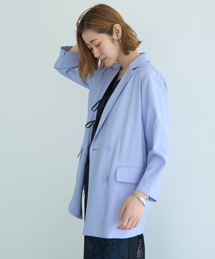 YECCA VECCA「【接触冷感】COOLシャツテーラードジャケット」|テーラードジャケット|