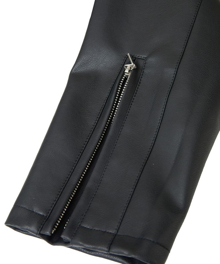 YECCA VECCA「ノーカラーライダースジャケット」|テーラードジャケット|