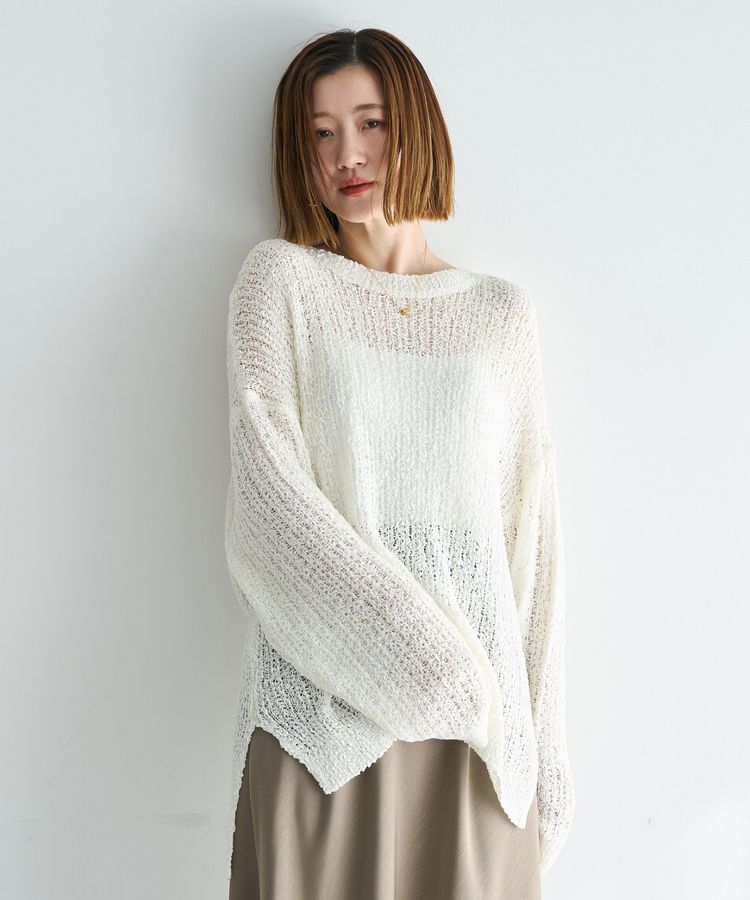 Editt by YECCA VECCA「ルーズニットプルオーバー」|ニット・セーター|Ivory
