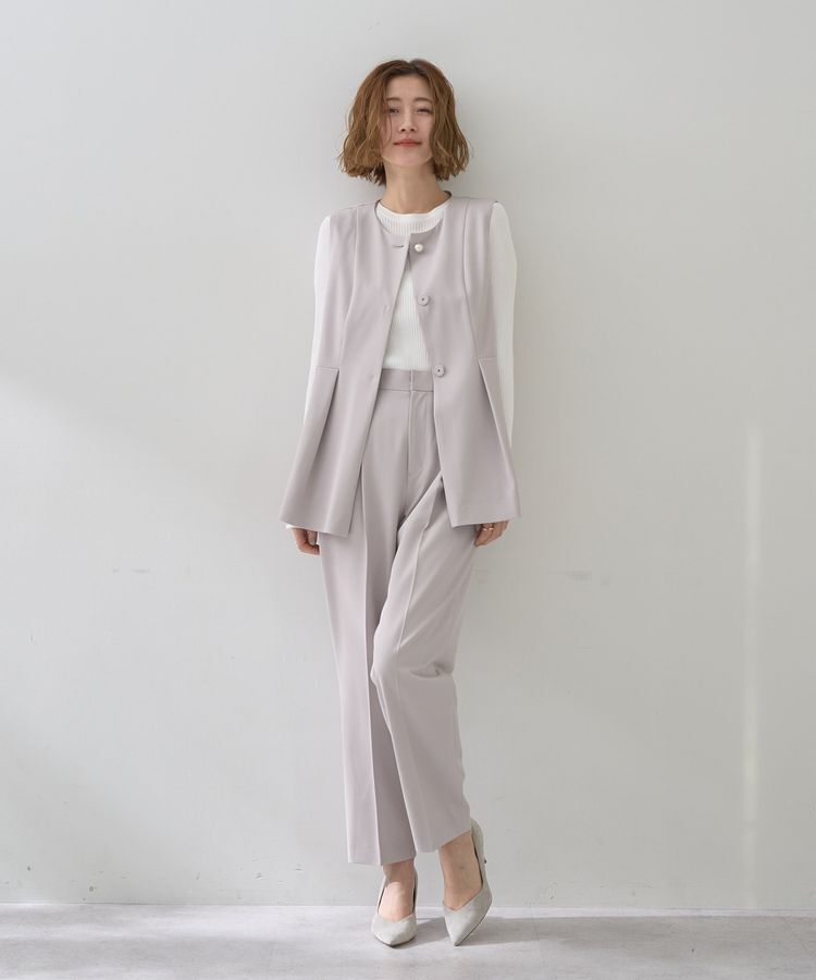 YECCA VECCA「パールペプラムジレ」|ベスト・ジレ|