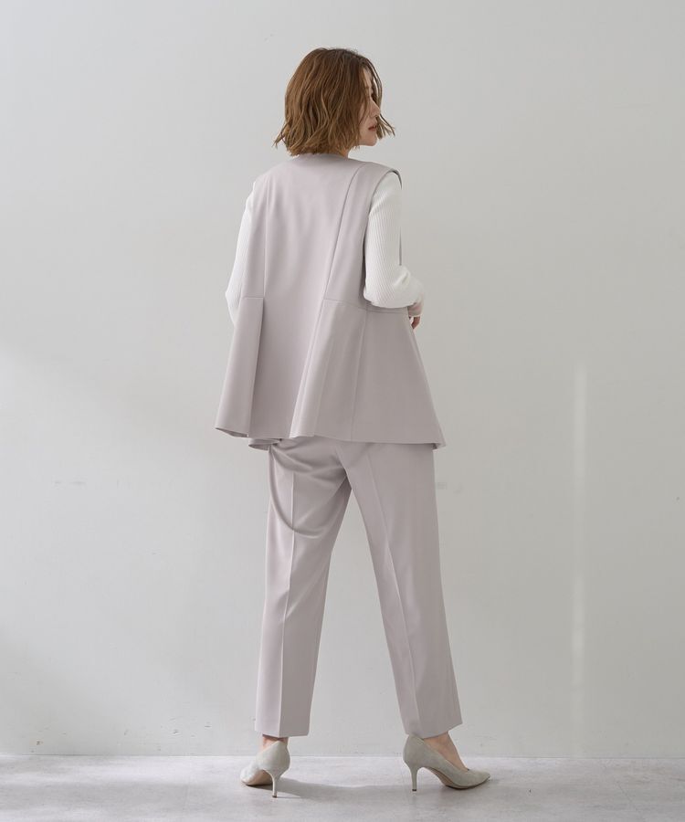 YECCA VECCA「パールペプラムジレ」|ベスト・ジレ|