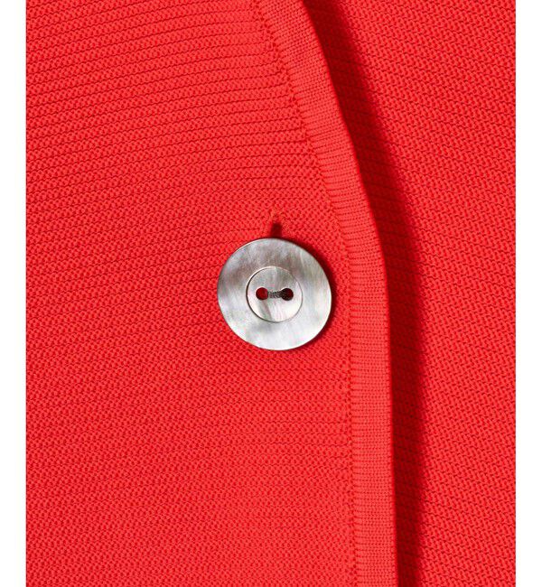 allureville「【セットアップ対応商品】ガーターニットショートジャケット」|ニット・セーター|