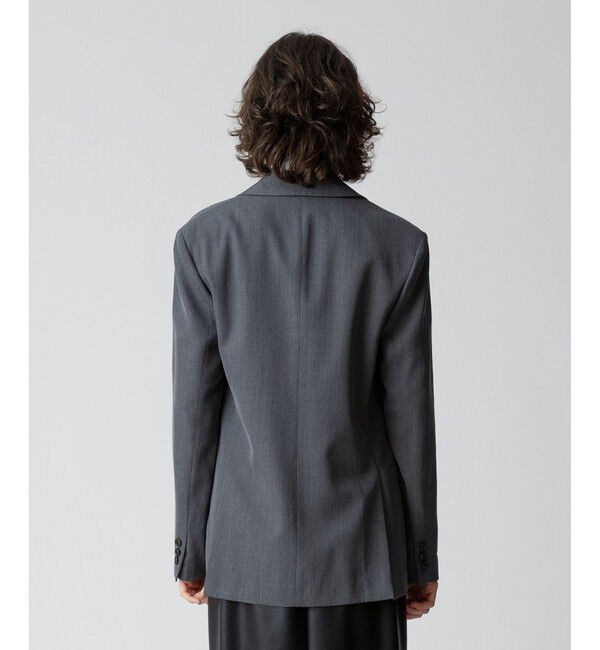 allureville「ビスコースウールボタンレスジャケット」|テーラードジャケット|