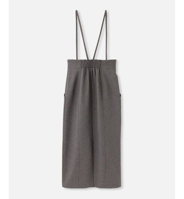 allureville「フロントジップサスペンダースカート」|ジャンパースカート|