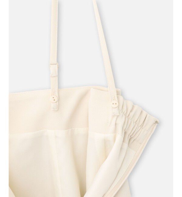 allureville「ジョーゼットサロペナロースカート」|タイト|