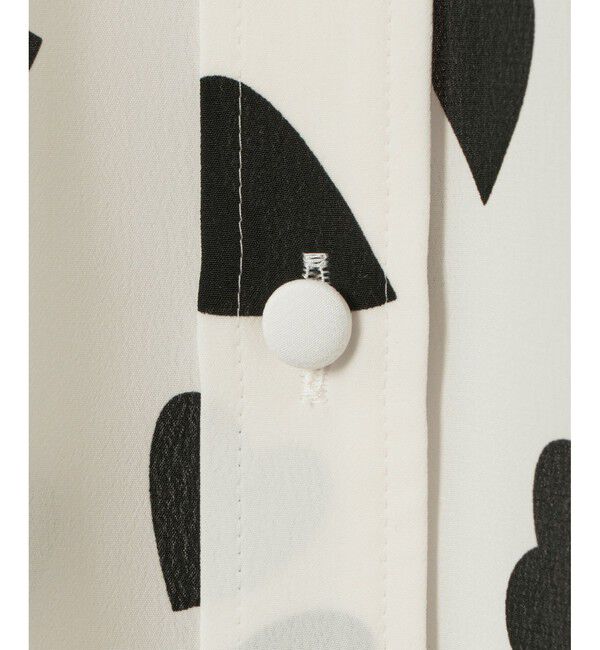 LOULOU WILLOUGHBY「WEB限定【LOULOU WILLOUGHBY】デシンハートプリントボウタイブラウス」|シャツ・ブラウス|