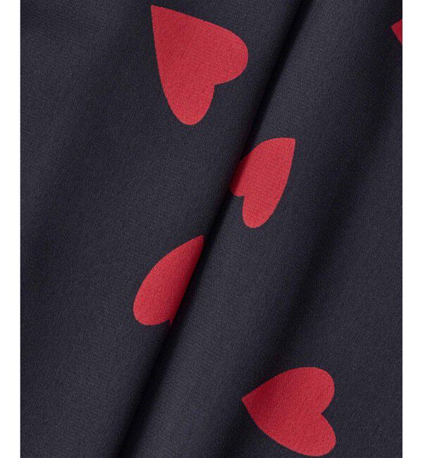 LOULOU WILLOUGHBY「WEB限定【LOULOU WILLOUGHBY】デシンハートプリントボウタイブラウス」|シャツ・ブラウス|