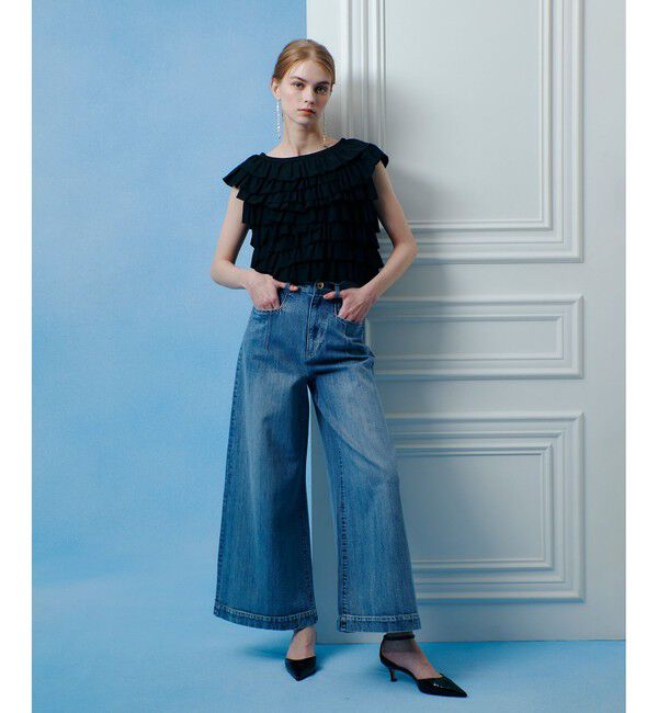 LOULOU WILLOUGHBY「◇【LOULOU WILLOUGHBY】デニムバギーパンツ」|デニム|