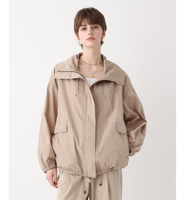 allureville「【ATELIER Line】メモリータフタスタンドカラーブルゾン」|ブルゾン・スタジャン|