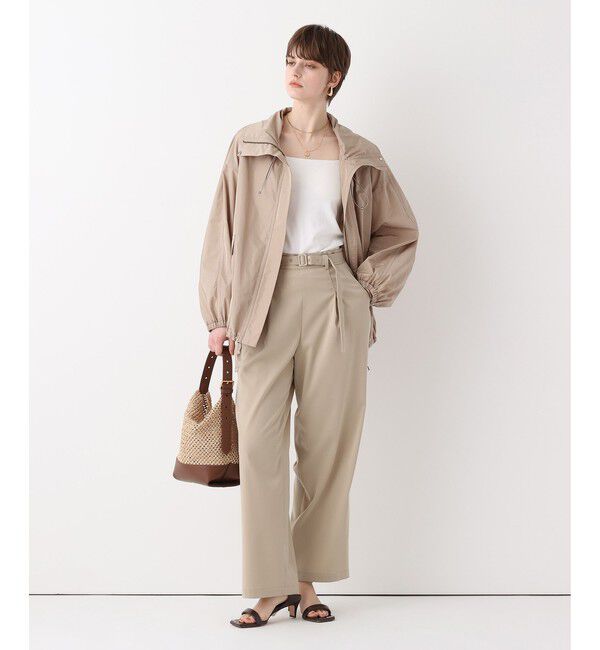 allureville「【ATELIER Line】メモリータフタスタンドカラーブルゾン」|ブルゾン・スタジャン|