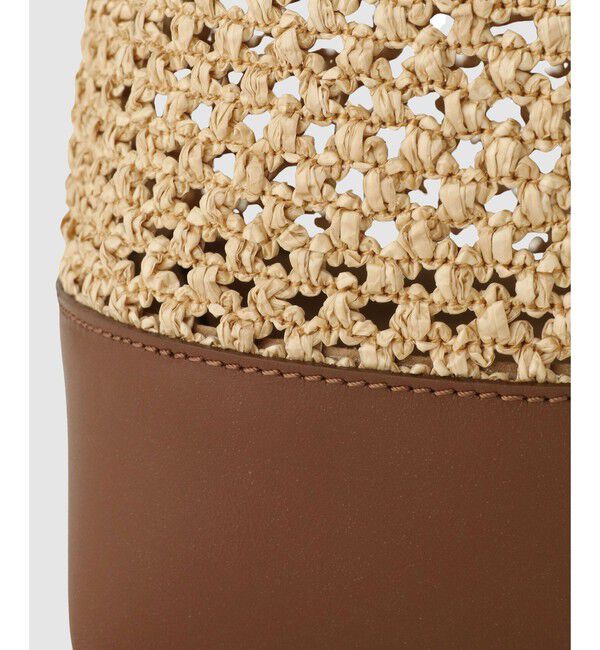 allureville「ラフィアコンビバケツバッグ」|ショルダー・メッセンジャー|