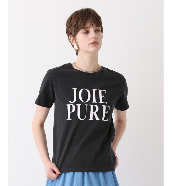 allureville「ピグメントダイクラシックロゴT」|Tシャツ・カットソー|チャコールグレー