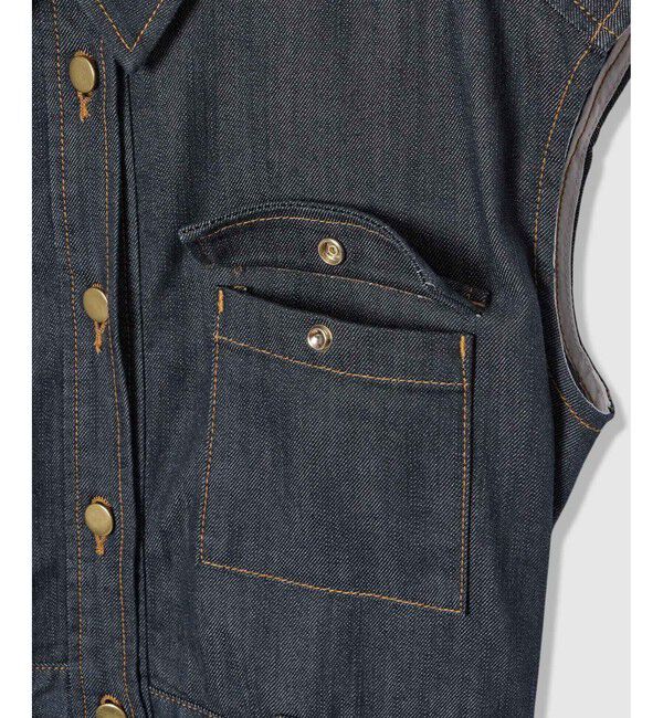 allureville「シャンブレーデニムライクワンピース」|ワンピース|