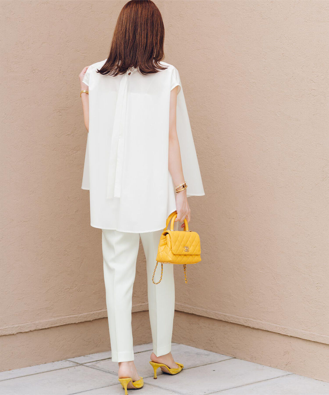 ur's「【星玲奈さんコラボアイテム】ハイウエストスリムパンツ」|スラックス|