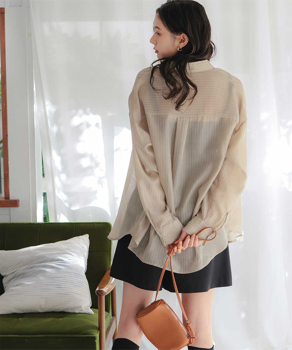 titivate「シアーストライプシャツ」|シャツ・ブラウス|