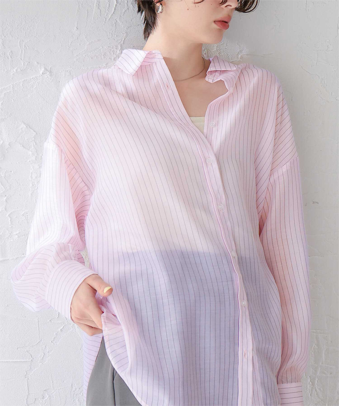 titivate「シアーストライプシャツ」|シャツ・ブラウス|