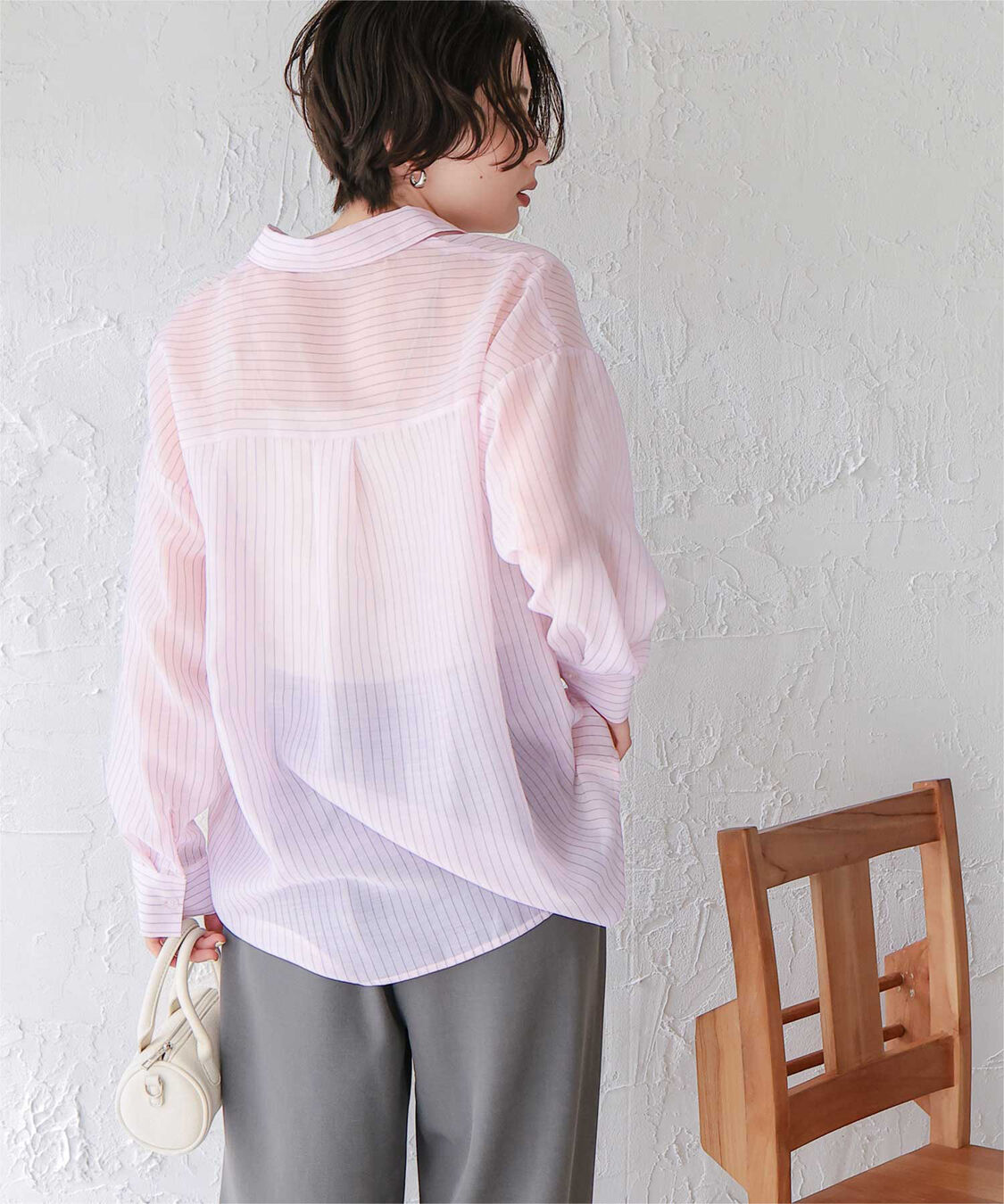 titivate「シアーストライプシャツ」|シャツ・ブラウス|