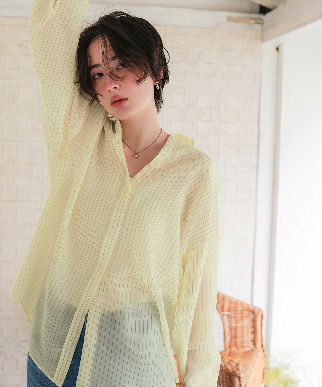 titivate「シアーストライプシャツ」|シャツ・ブラウス|