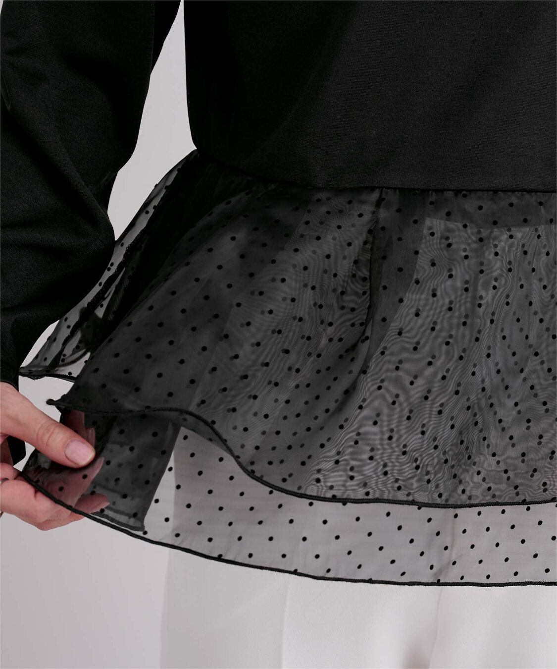 ur's「チュールドッキングペプラムプルオーバー」|Tシャツ・カットソー|