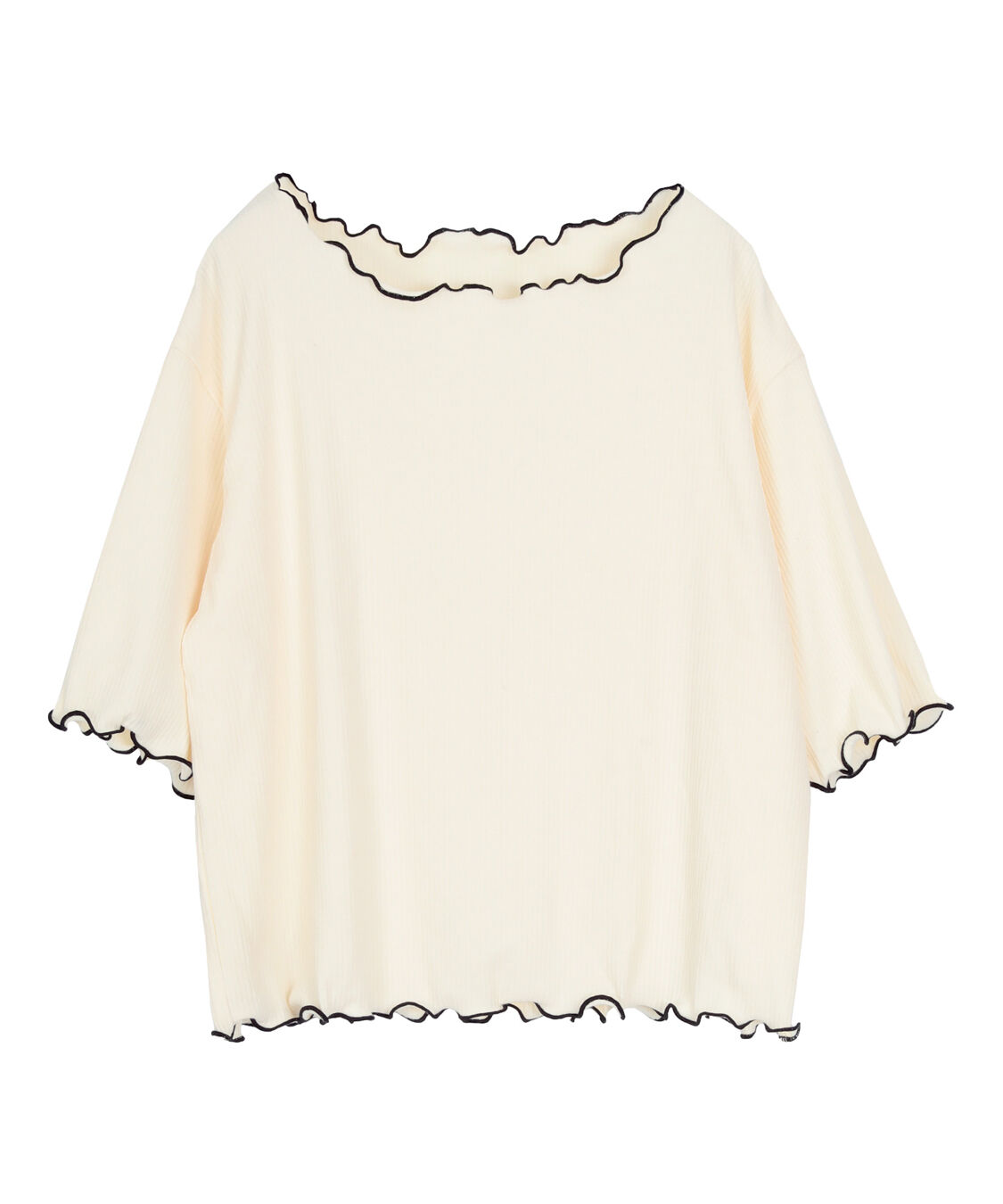 titivate「機能性リブカットソーメロートップス」|Tシャツ・カットソー|