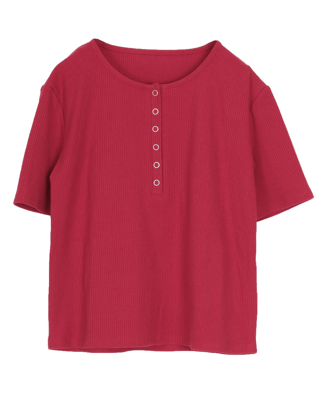 titivate「機能性リブカットソーヘンリーネックトップス」|Tシャツ・カットソー|