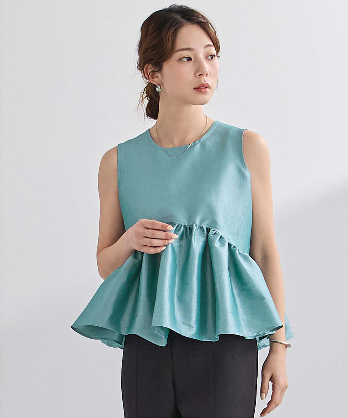ur's「チューリップブラウス」|シャツ・ブラウス|ライトブルー
