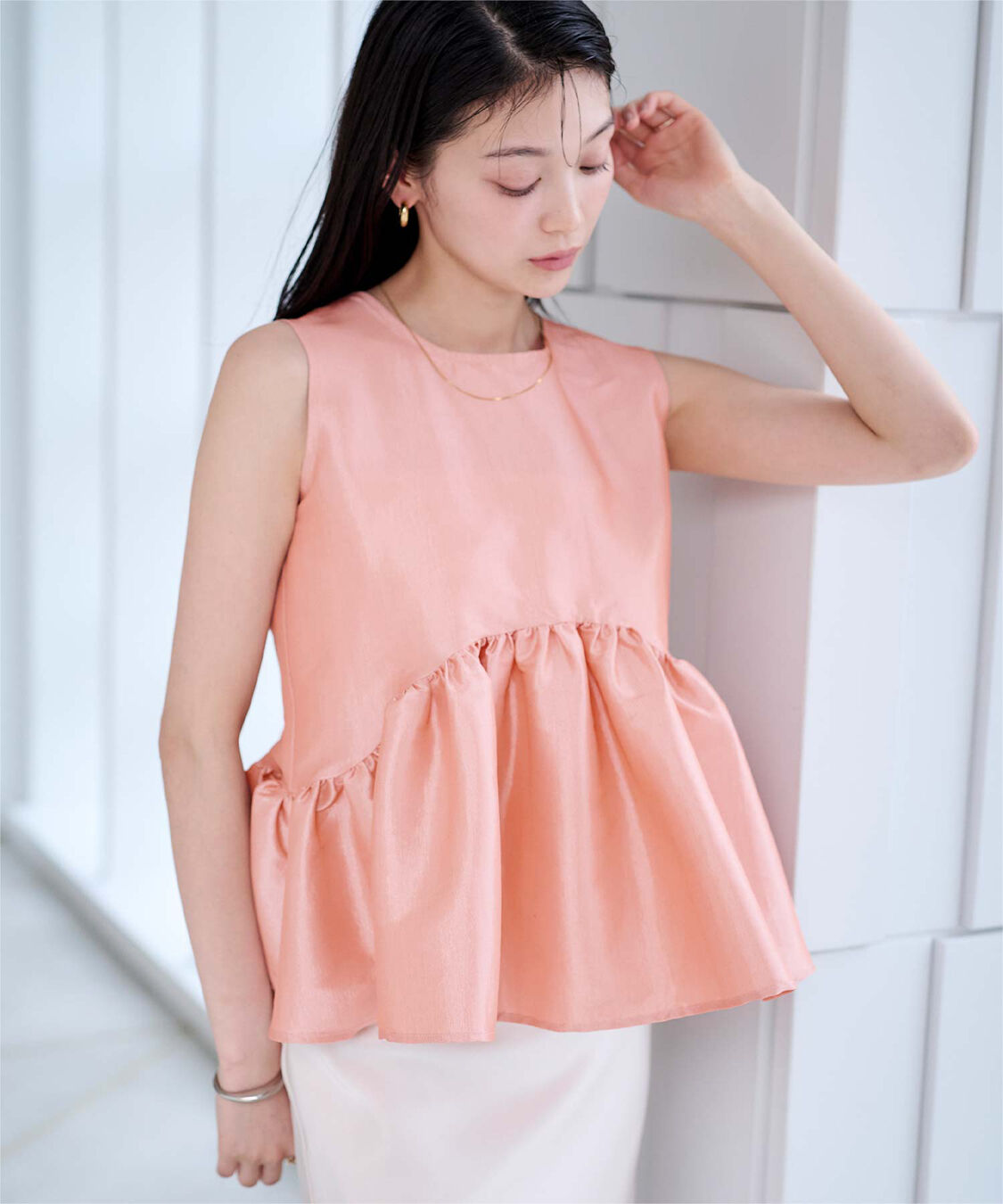 ur's「チューリップブラウス」|シャツ・ブラウス|ライトピンク