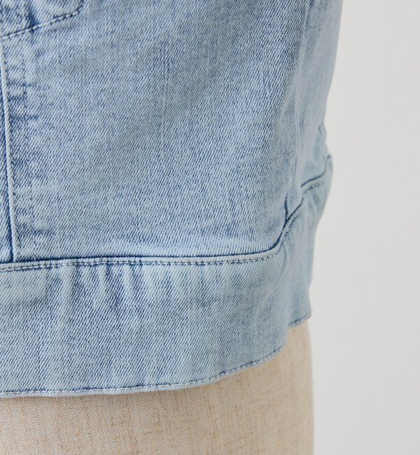  「ビジューデニムジャケット」|ダウン|