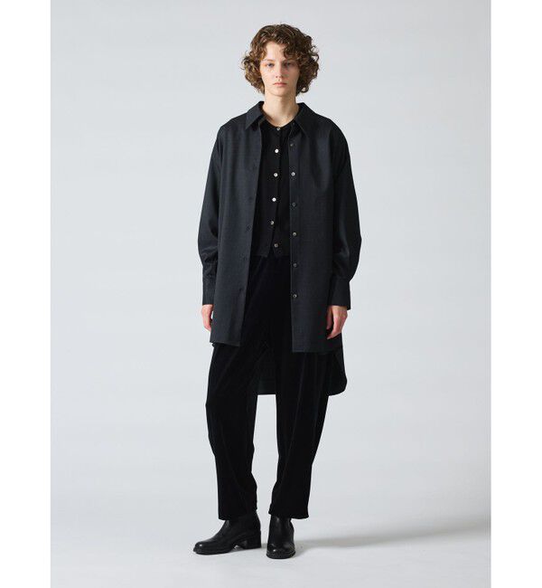 mizuiro ind「mizuiro ind クルーネックショートベスト」|ベスト・ジレ|