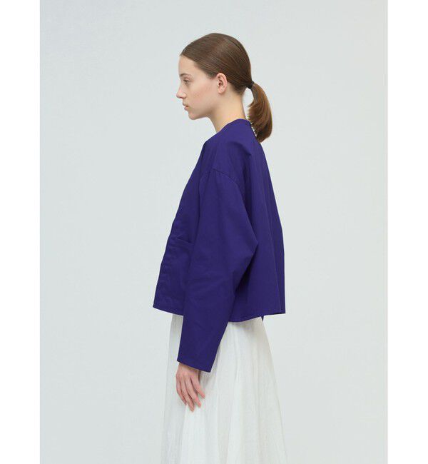 mizuiro ind「mizuiro ind クルーネックピンタックシャツ」|シャツ・ブラウス|